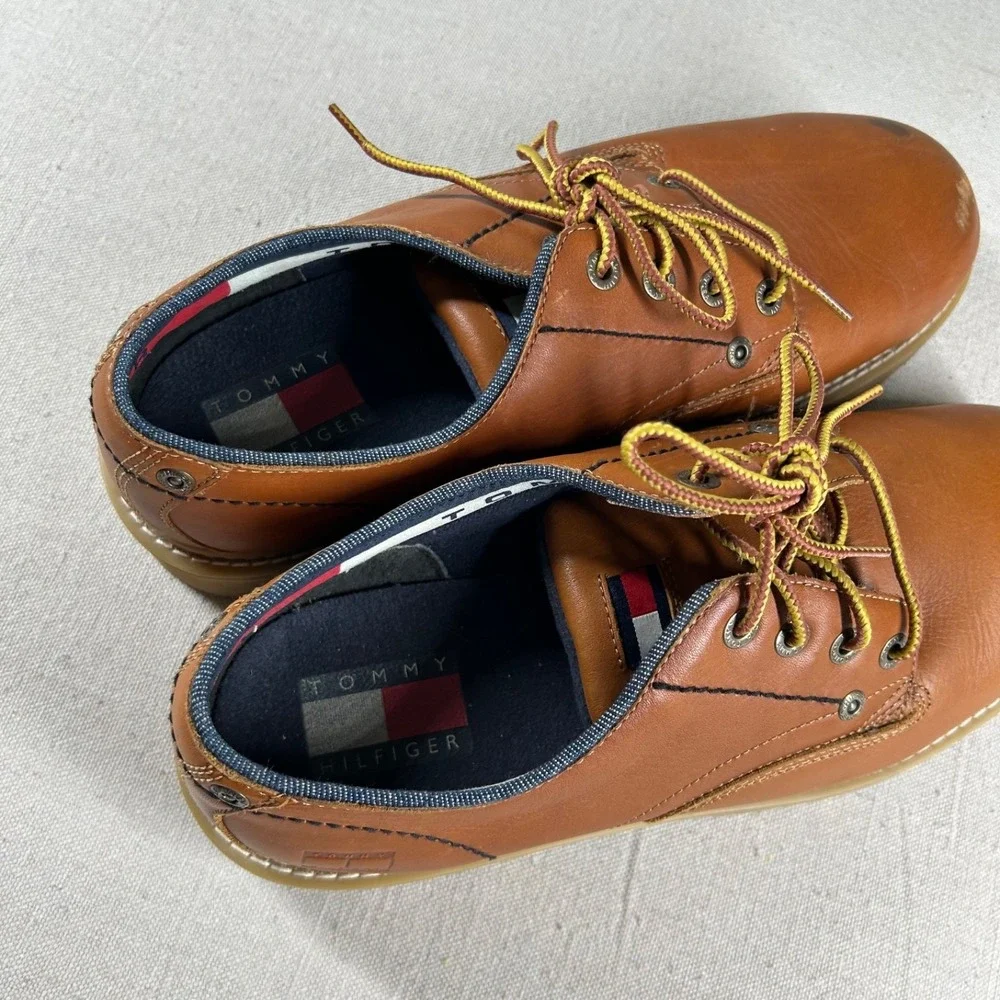 Vintage Tommy Hilfiger Shoes Mens 13 Chunky Oxford Brown Y2K 35012 G-9 CH9